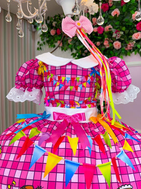 Vestido Junino Tematico Luxo Turma da Monica - Leveza e Elegância para Meninas | Bebeloo Kids