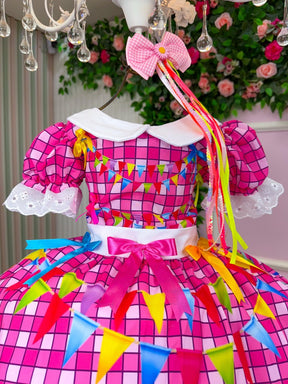 Vestido Junino Tematico Luxo Turma da Monica - Leveza e Elegância para Meninas | Bebeloo Kids