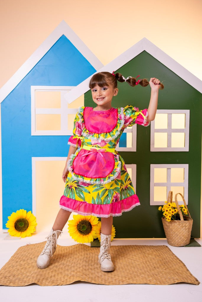 Vestido Junino Bell Rosilda - Leveza e Elegância para Meninas | Bebeloo Kids