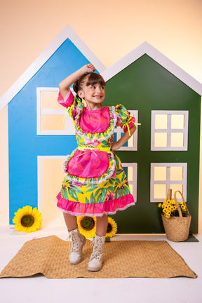 Vestido Junino Bell Rosilda - Leveza e Elegância para Meninas | Bebeloo Kids