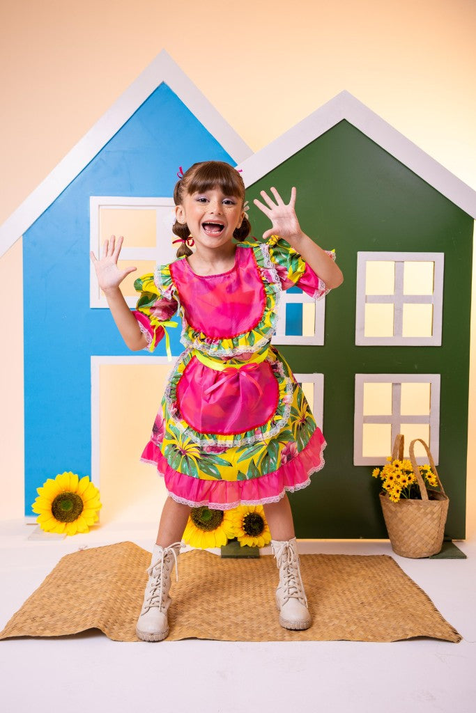 Vestido Junino Bell Rosilda - Leveza e Elegância para Meninas | Bebeloo Kids