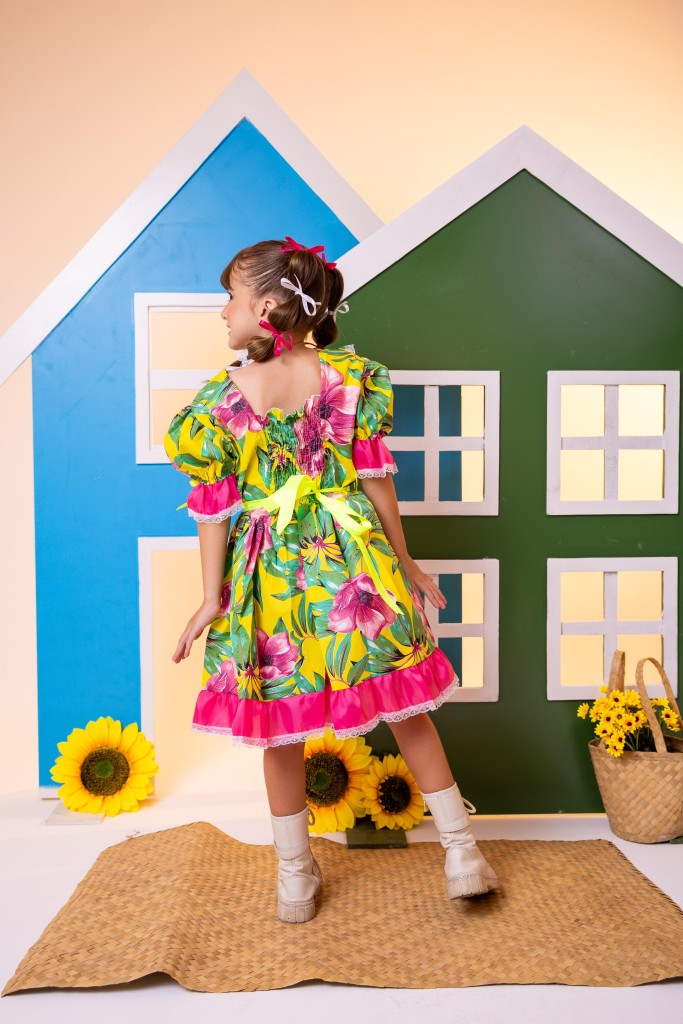 Vestido Junino Bell Rosilda - Leveza e Elegância para Meninas | Bebeloo Kids