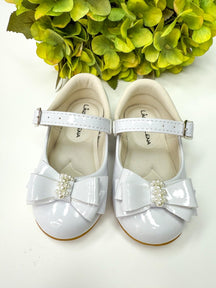 Sapatilha Flor Di Mila Charlote Branco - Leveza e Charme para os Pezinhos | Bebeloo Kids