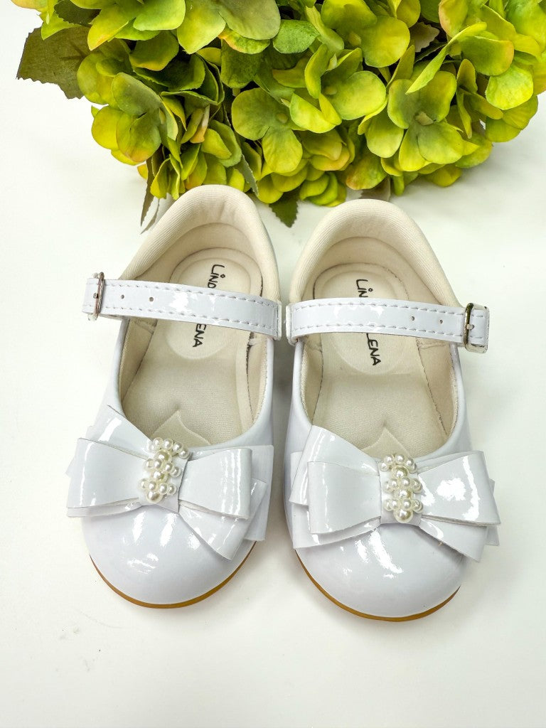 Sapatilha Flor Di Mila Charlote Branco - Leveza e Charme para os Pezinhos | Bebeloo Kids