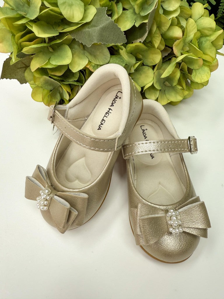 Sapatilha Flor Di Mila Charlote Dourado - Leveza e Charme para os Pezinhos | Bebeloo Kids