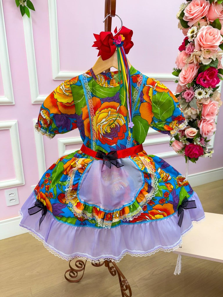 Vestido Junino Sem Short Madalena - Leveza e Elegância para Meninas | Bebeloo Kids