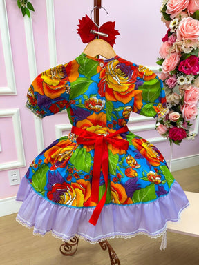 Vestido Junino Sem Short Madalena - Leveza e Elegância para Meninas | Bebeloo Kids