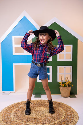 Camisa Junina Miss Cherry Rodeio Patrick - Elegância e Conforto para os Pequenos | Bebeloo Kids