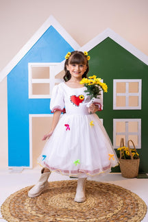 Vestido Junino Banana Club Luxo Arraial dos Apaixonados Noiva/Noivinha - Leveza e Elegância para Meninas | Bebeloo Kids