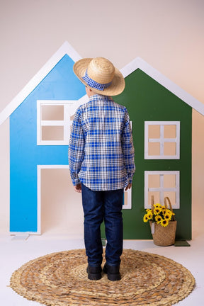 Camisa Junina Xadrez São João Colete Vermelho - Elegância e Conforto para os Pequenos | Bebeloo Kids