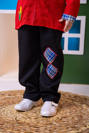Conjunto Junino Princesa Seu Zé Terno Vermelho - Estilo Delicado para o Dia a Dia | Bebeloo Kids