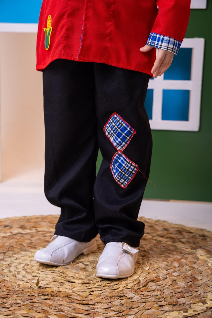Conjunto Junino Princesa Seu Zé Terno Vermelho - Estilo Delicado para o Dia a Dia | Bebeloo Kids
