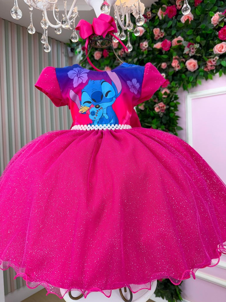 Vestido Tematicos Ysa Kids Lilo Stitch Pink Modelo 4 - Leveza e Elegância para Meninas | Bebeloo Kids