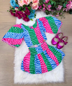 Conjunto Banana Club Alice Pink - Estilo Delicado para o Dia a Dia | Bebeloo Kids