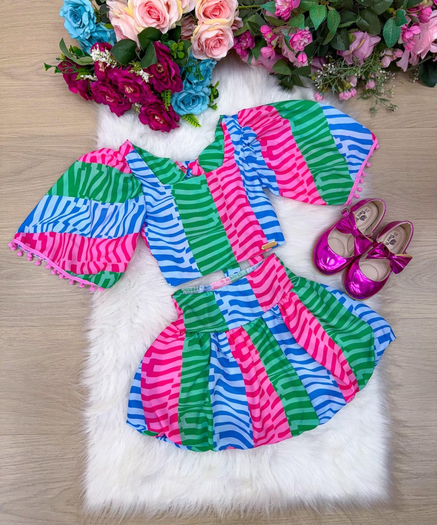 Conjunto Banana Club Alice Pink - Estilo Delicado para o Dia a Dia | Bebeloo Kids