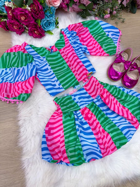 Conjunto Banana Club Alice Pink - Estilo Delicado para o Dia a Dia | Bebeloo Kids
