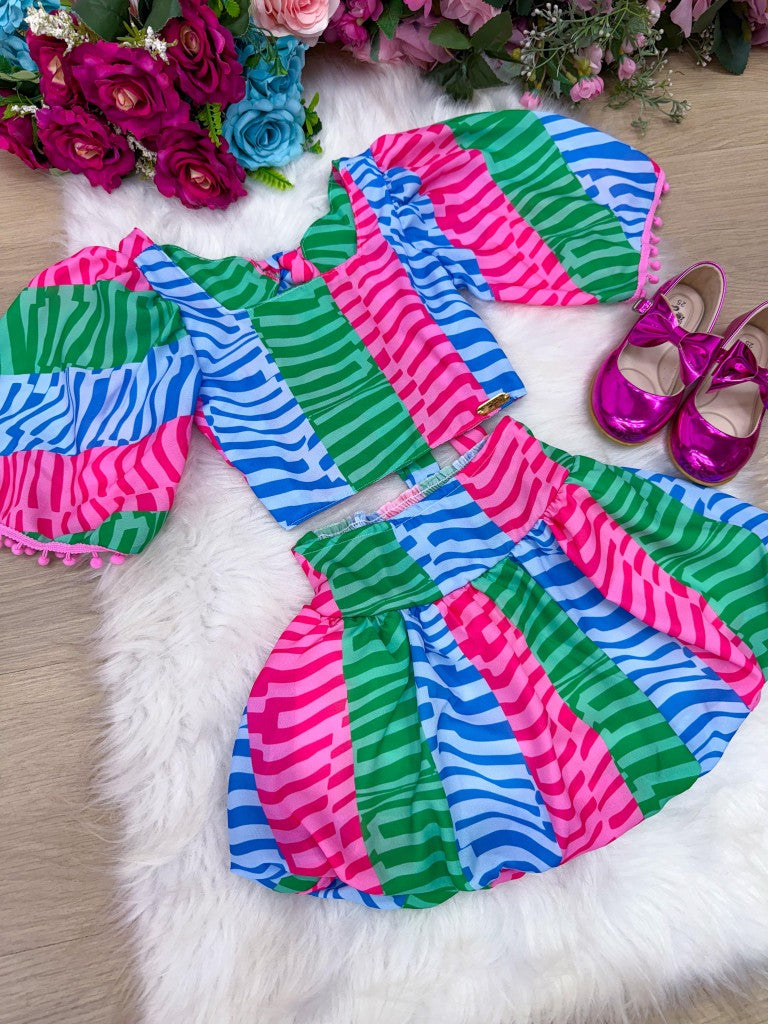 Conjunto Banana Club Alice Pink - Estilo Delicado para o Dia a Dia | Bebeloo Kids