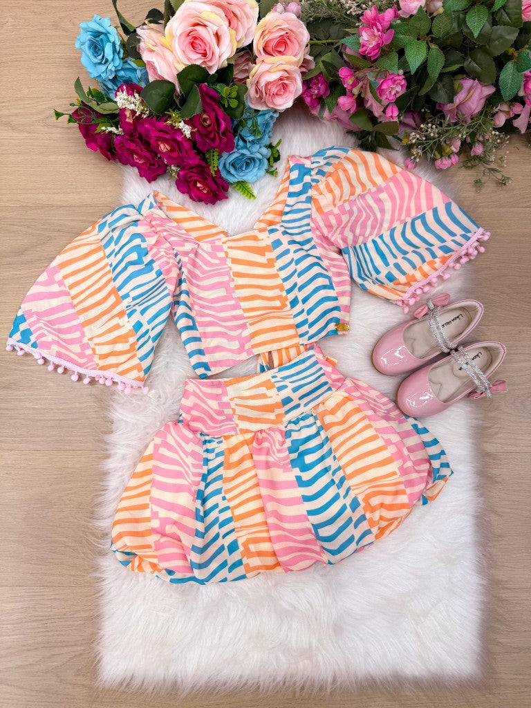 Conjunto Banana Club Alice Rosa Bebe - Estilo Delicado para o Dia a Dia | Bebeloo Kids