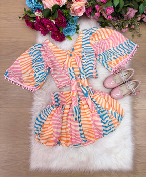 Conjunto Banana Club Alice Rosa Bebe - Estilo Delicado para o Dia a Dia | Bebeloo Kids