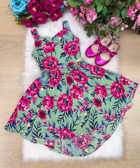 Vestido Banana Club Emily Verde - Leveza e Elegância para Meninas | Bebeloo Kids
