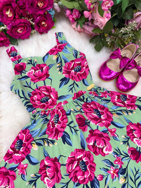 Vestido Banana Club Emily Verde - Leveza e Elegância para Meninas | Bebeloo Kids