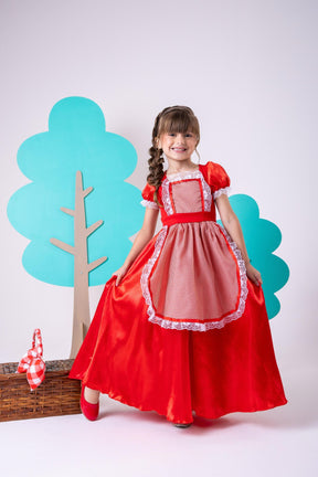 Fantasia Princesa Belli Longa Chapeuzinho Vermelho (FANTPRNCBLLCHPZNVMRL)