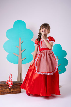 Fantasia Princesa Belli Longa Chapeuzinho Vermelho (FANTPRNCBLLCHPZNVMRL)