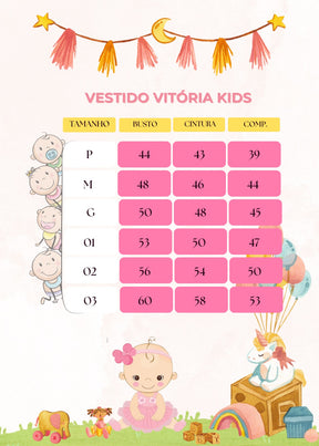 Vestido Vitoria Kids Maria Helena Branco - Leveza e Elegância para Meninas | Bebeloo Kids