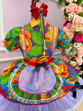 Vestido Junino Tropical Rafinha - Leveza e Elegância para Meninas | Bebeloo Kids