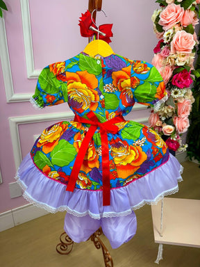 Vestido Junino Tropical Rafinha - Leveza e Elegância para Meninas | Bebeloo Kids