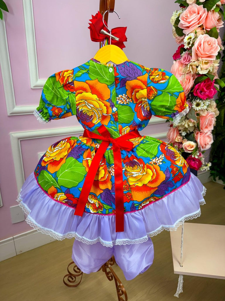 Vestido Junino Tropical Rafinha - Leveza e Elegância para Meninas | Bebeloo Kids