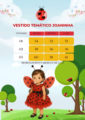 Vestido Tematicos Luxinho Joaninha - Leveza e Elegância para Meninas | Bebeloo Kids