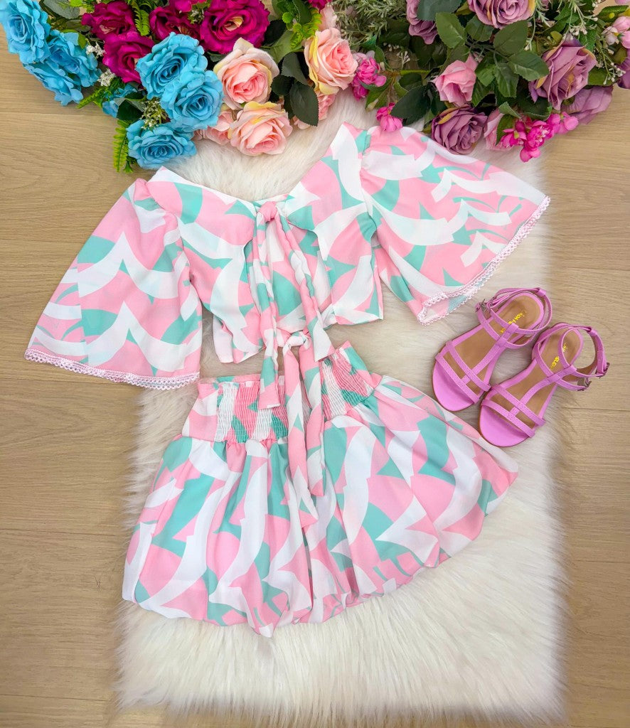 Conjunto Banana Club Alissa Rosa Bebe - Estilo Delicado para o Dia a Dia | Bebeloo Kids