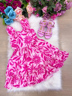 Vestido Banana Club Nayara Pink - Leveza e Elegância para Meninas | Bebeloo Kids