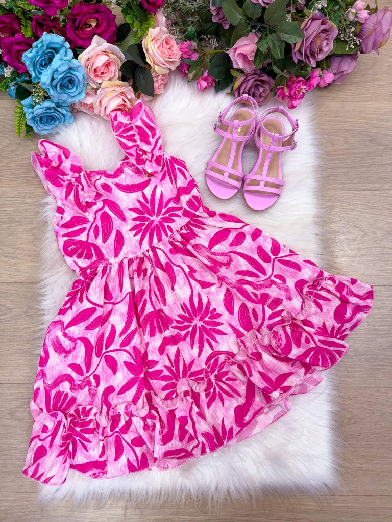 Vestido Banana Club Nayara Pink - Leveza e Elegância para Meninas | Bebeloo Kids