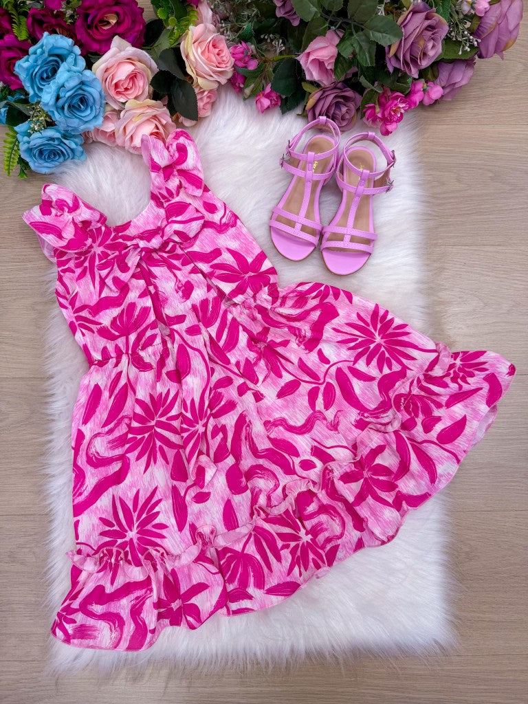 Vestido Banana Club Nayara Pink - Leveza e Elegância para Meninas | Bebeloo Kids