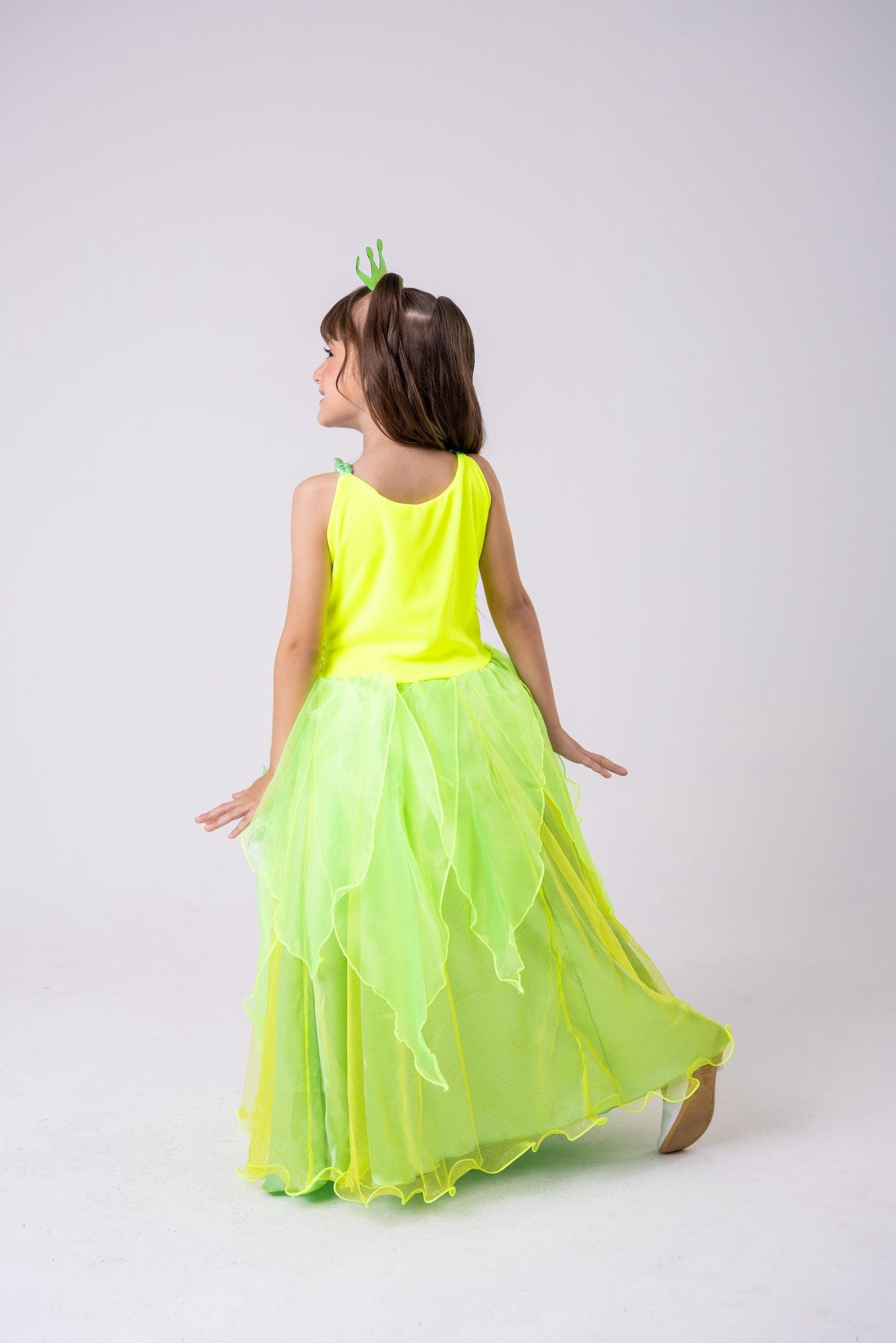 Fantasia Princesa Longa Tiana - A Princesa e o Sapo - Qualidade e Cuidado para os Pequenos | Bebeloo Kids