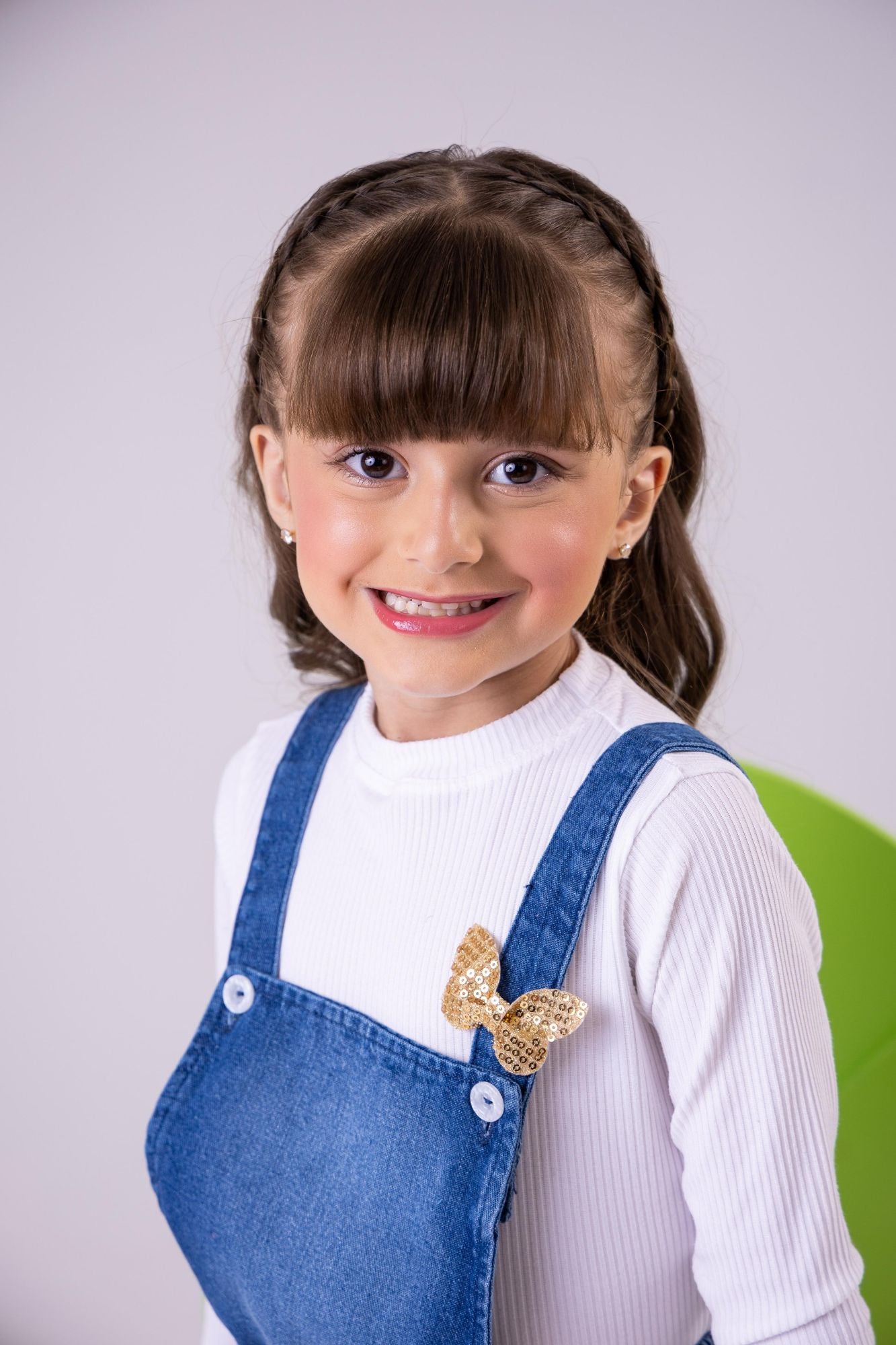 Jardineira Blogueirinha Jeans Elo - Charme e Conforto para Bebês | Bebeloo Kids