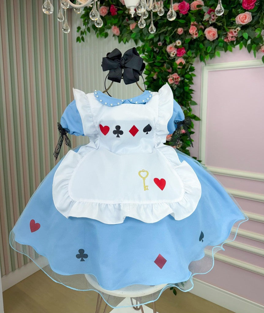 Vestido Princesa Alice no Pais das Maravilhas - Leveza e Elegância para Meninas | Bebeloo Kids