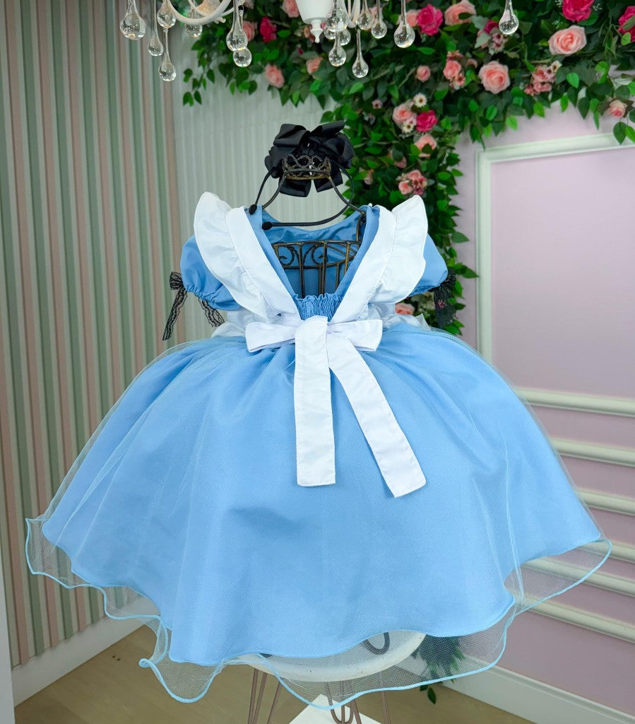 Vestido Princesa Alice no Pais das Maravilhas - Leveza e Elegância para Meninas | Bebeloo Kids