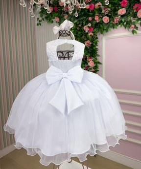 Vestido Vila Lele Bebe Sarah Flores Branco - Leveza e Elegância para Meninas | Bebeloo Kids