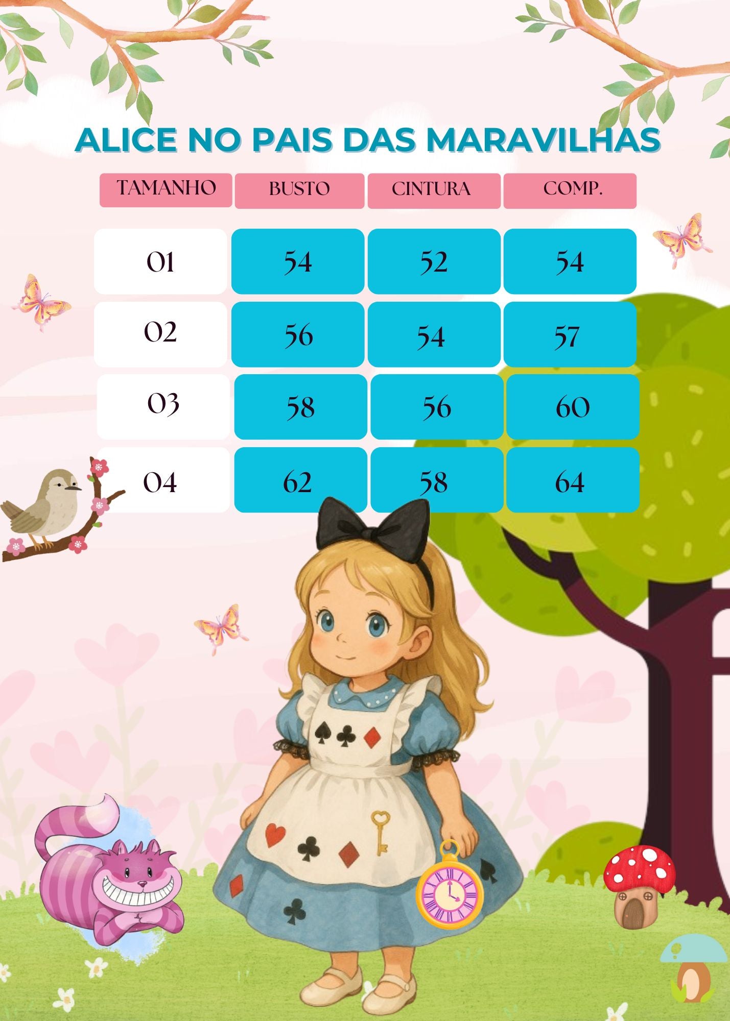 Vestido Princesa Alice no Pais das Maravilhas - Leveza e Elegância para Meninas | Bebeloo Kids