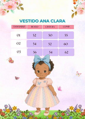 Vestido Vila Lele Ana Clara Rosa Saia Colorida - Leveza e Elegância para Meninas | Bebeloo Kids