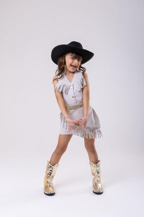 Conjunto Blogueirinha Boiadeira Maraisa Jeans Off - Estilo Delicado para o Dia a Dia | Bebeloo Kids