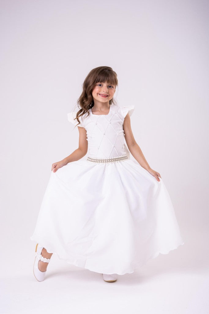 Vestido Ysa Kids Ariane Longo Off - Leveza e Elegância para Meninas | Bebeloo Kids