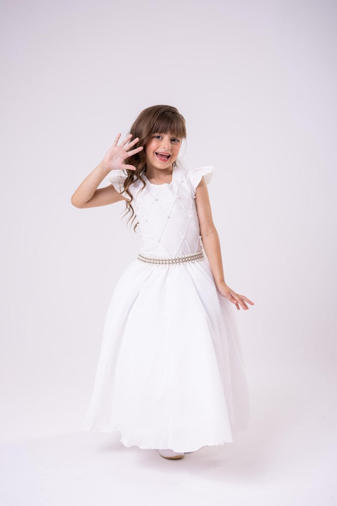 Vestido Ysa Kids Ariane Longo Off - Leveza e Elegância para Meninas | Bebeloo Kids