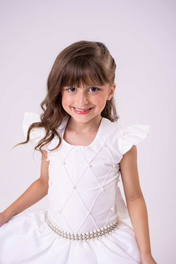 Vestido Ysa Kids Ariane Longo Off - Leveza e Elegância para Meninas | Bebeloo Kids
