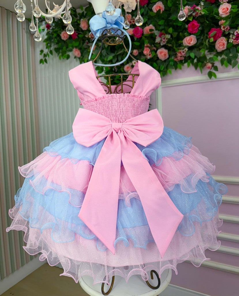 Vestido Ysa Kids Lauren Rosa - Leveza e Elegância para Meninas | Bebeloo Kids