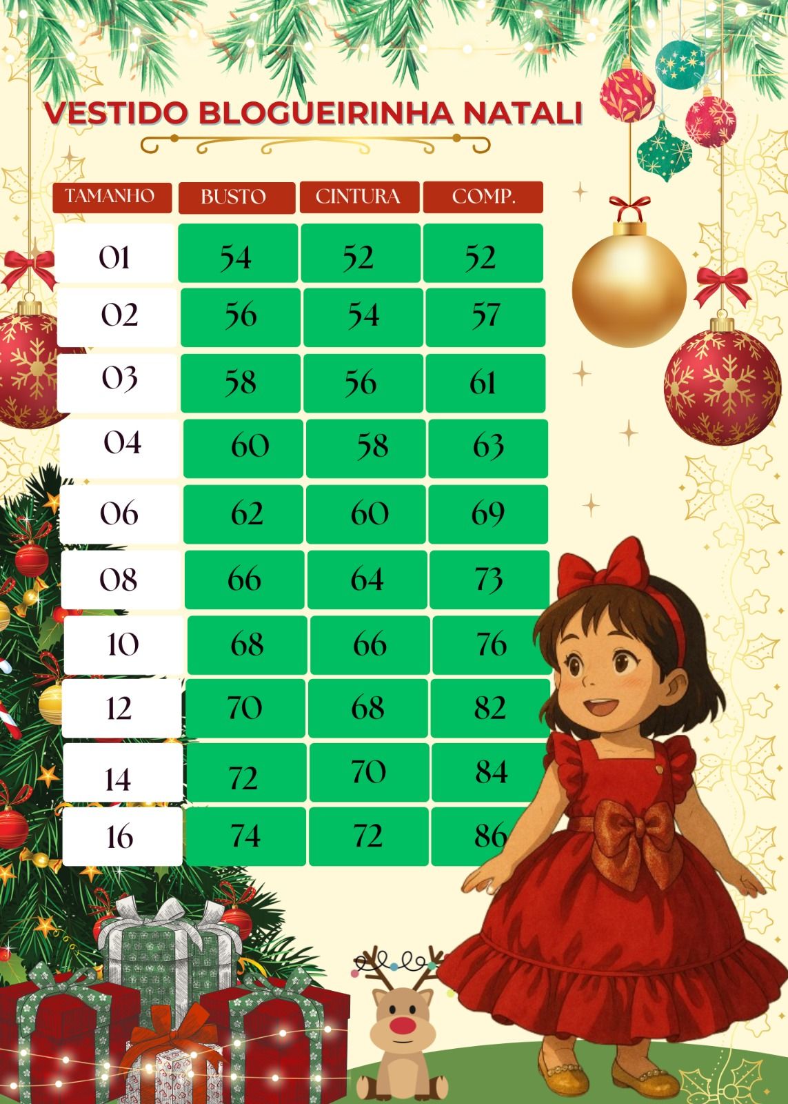 Vestido Blogueirinha Natali Vermelho - Natal - Leveza e Elegância para Meninas | Bebeloo Kids