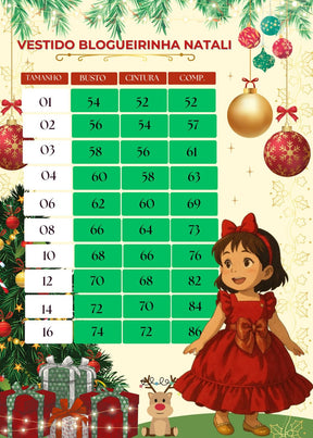 Vestido Blogueirinha Natali Vermelho - Natal - Leveza e Elegância para Meninas | Bebeloo Kids